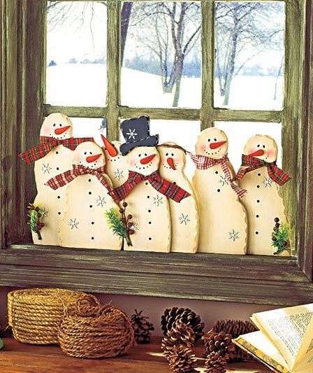Pupazzi di neve decorativi
