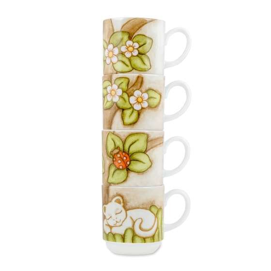 Set mug floreali