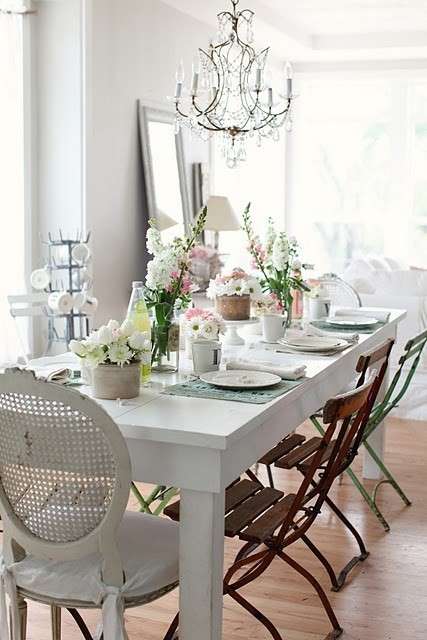 Tavola stile shabby chic