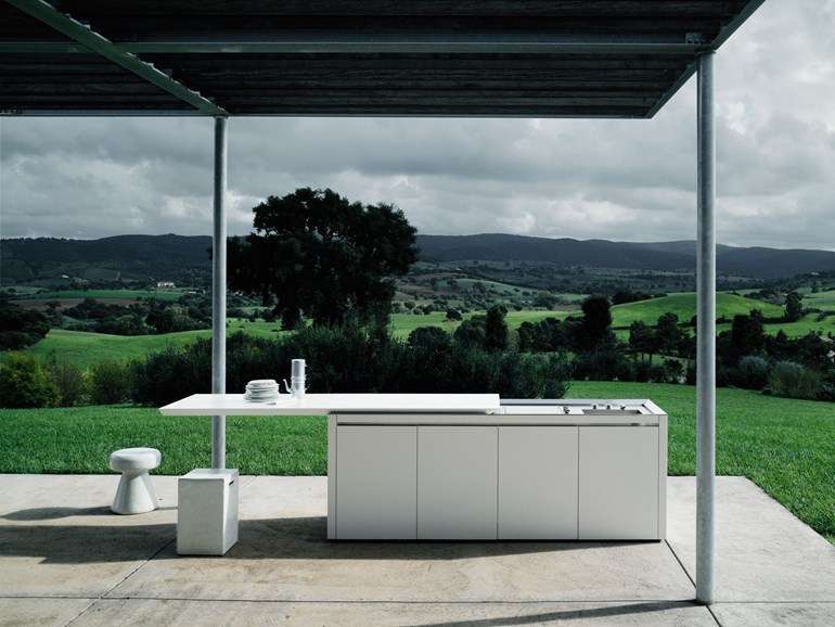 Veranda aperta con cucina