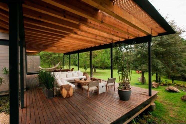 Veranda in legno di design