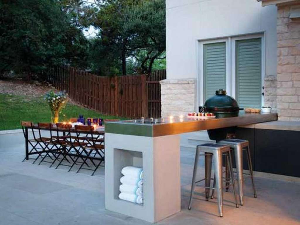 Zona barbecue in stile moderno