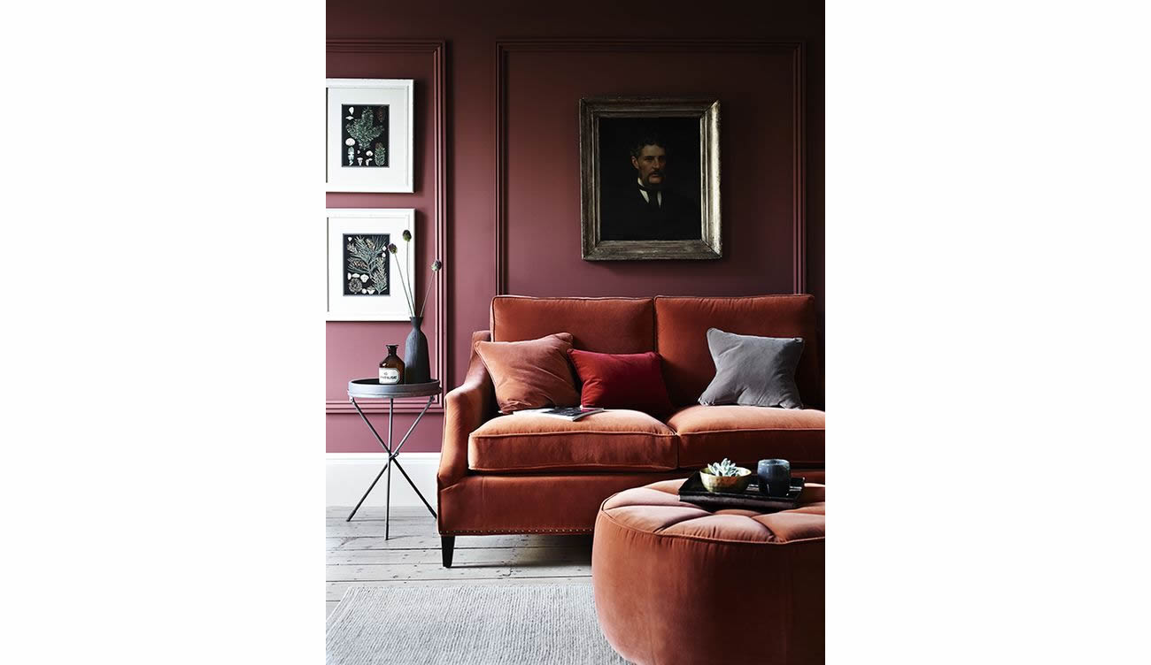 Parete marsala in casa