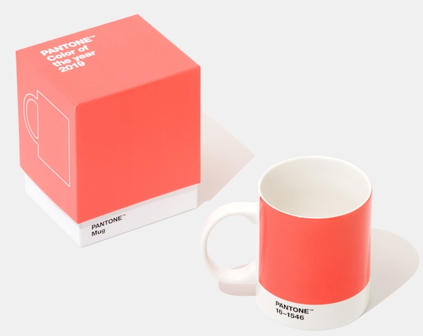 living coral pantone 2019 tazza