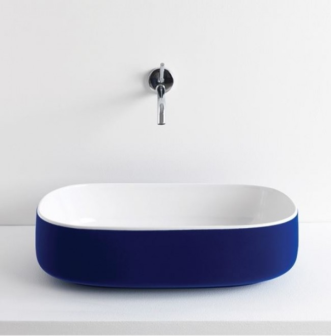 arredare velluto lavabo