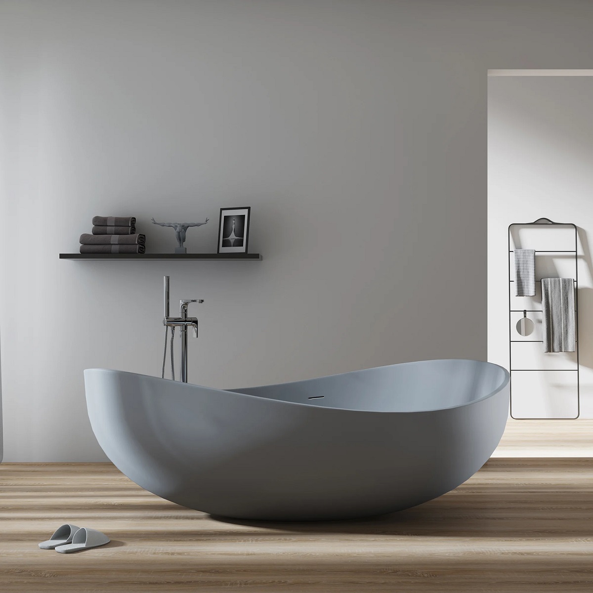 bernstein Vasca da bagno freestanding in Solid Stone