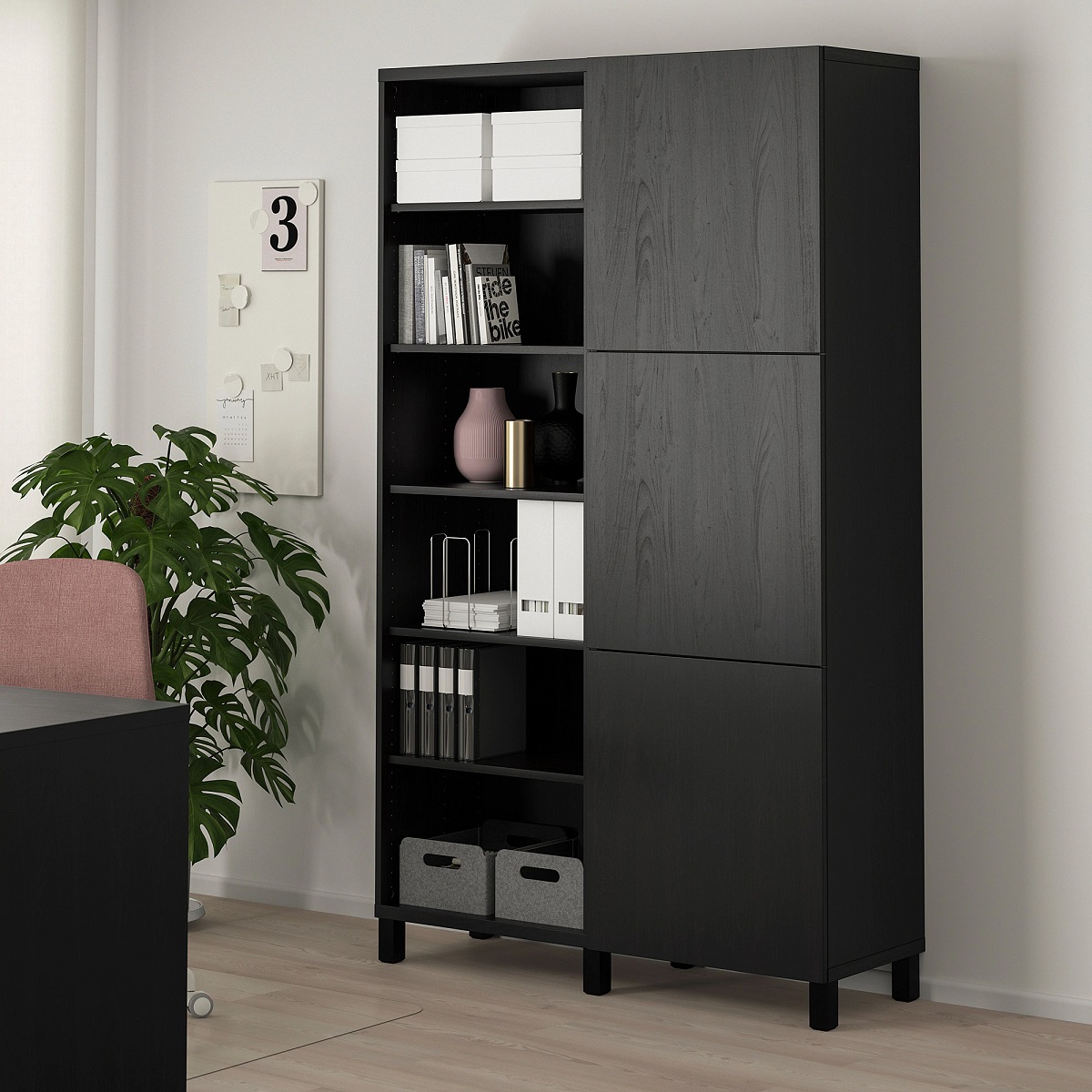 besta mobile con ante marrone nero lappviken stubbarp marrone nero