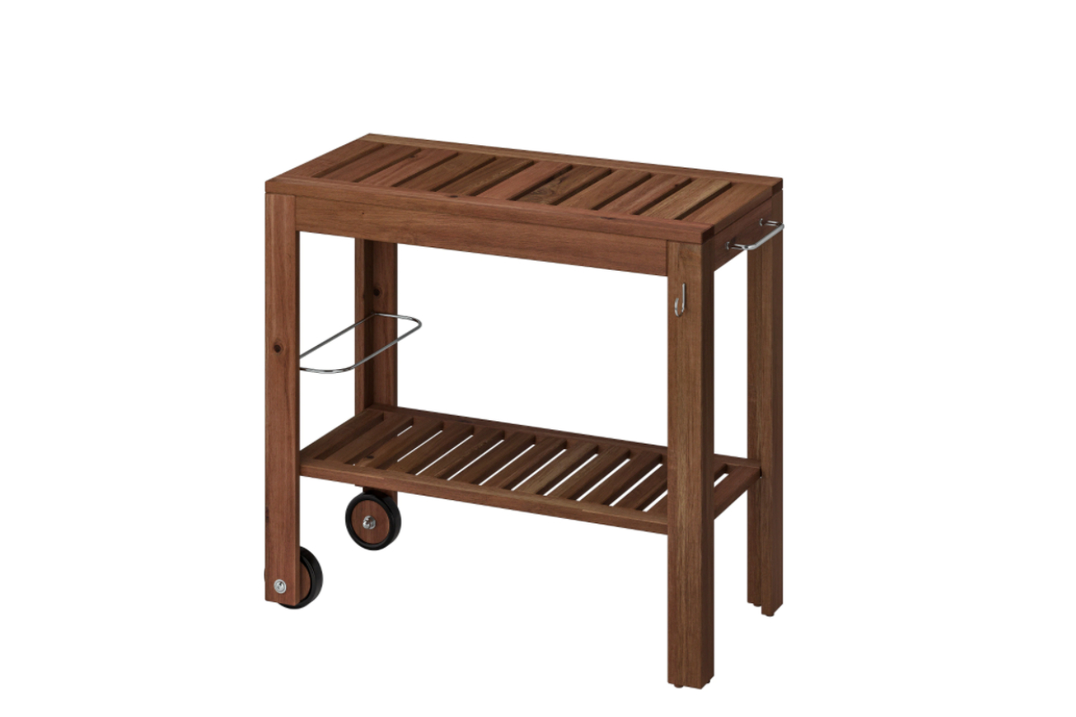 carrello barbecue ikea legno