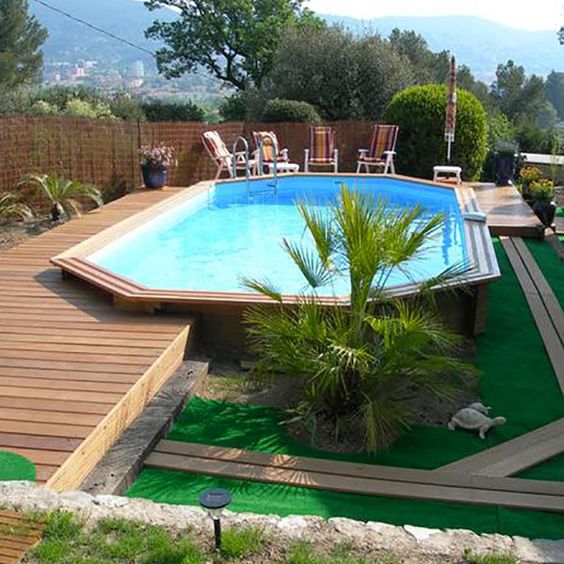 come arredare giardino con piscina fuori terra