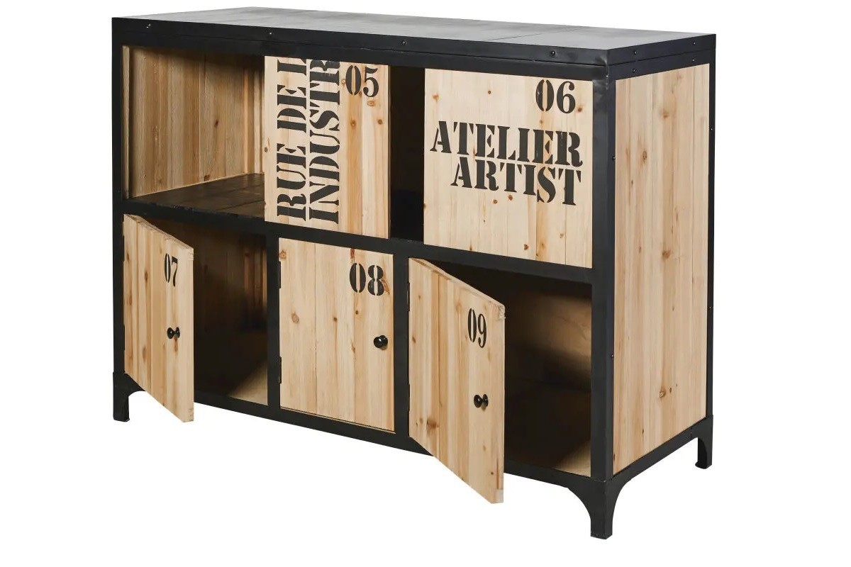 credenza industriale maisons du monde