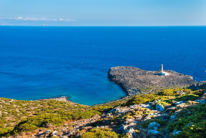 Lighthouse,Of,Cape,Apolytaras,South,Of,Antikythera,Island,,One,Of
