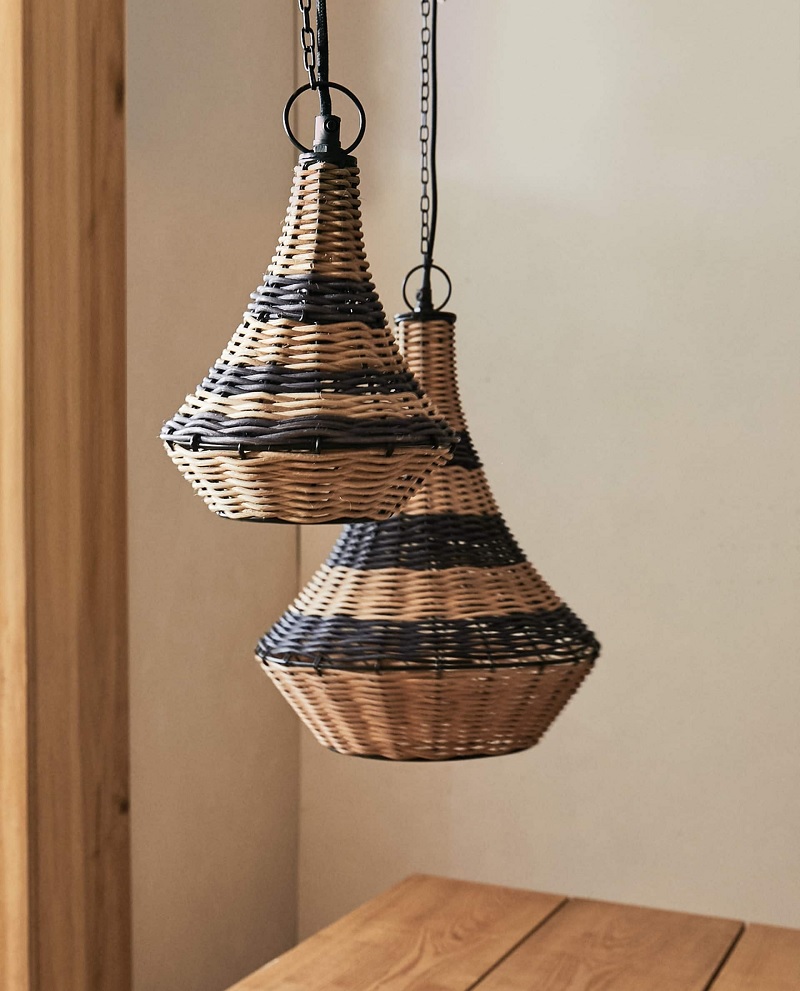 lampada rattan