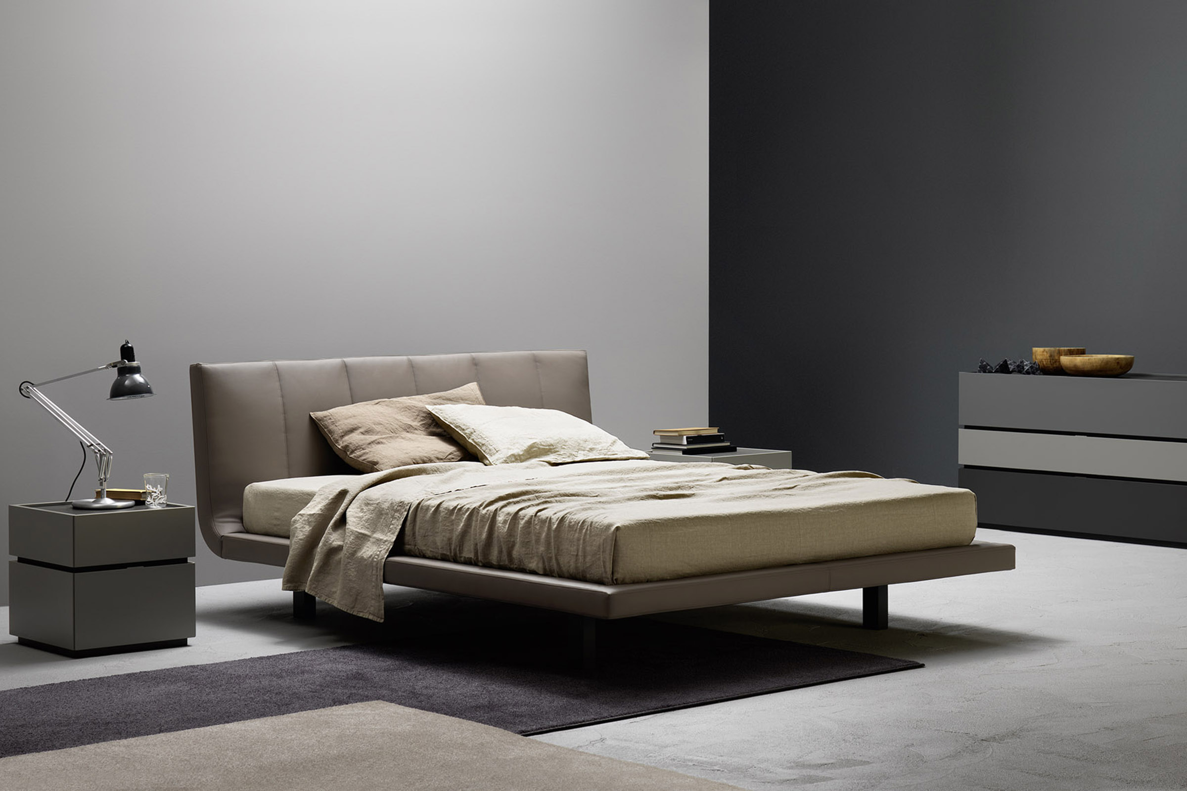 letto imbottito moderno