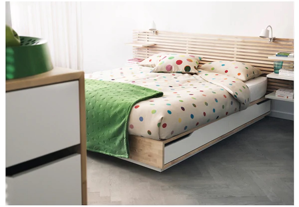 letto matrimoniale ikea basso mandal