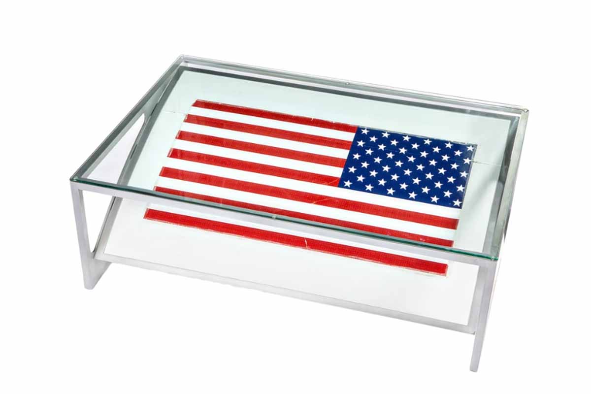 tavolino bandiera americana