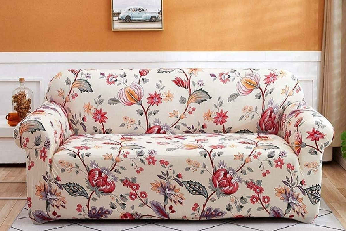 tessuto floreale per divano