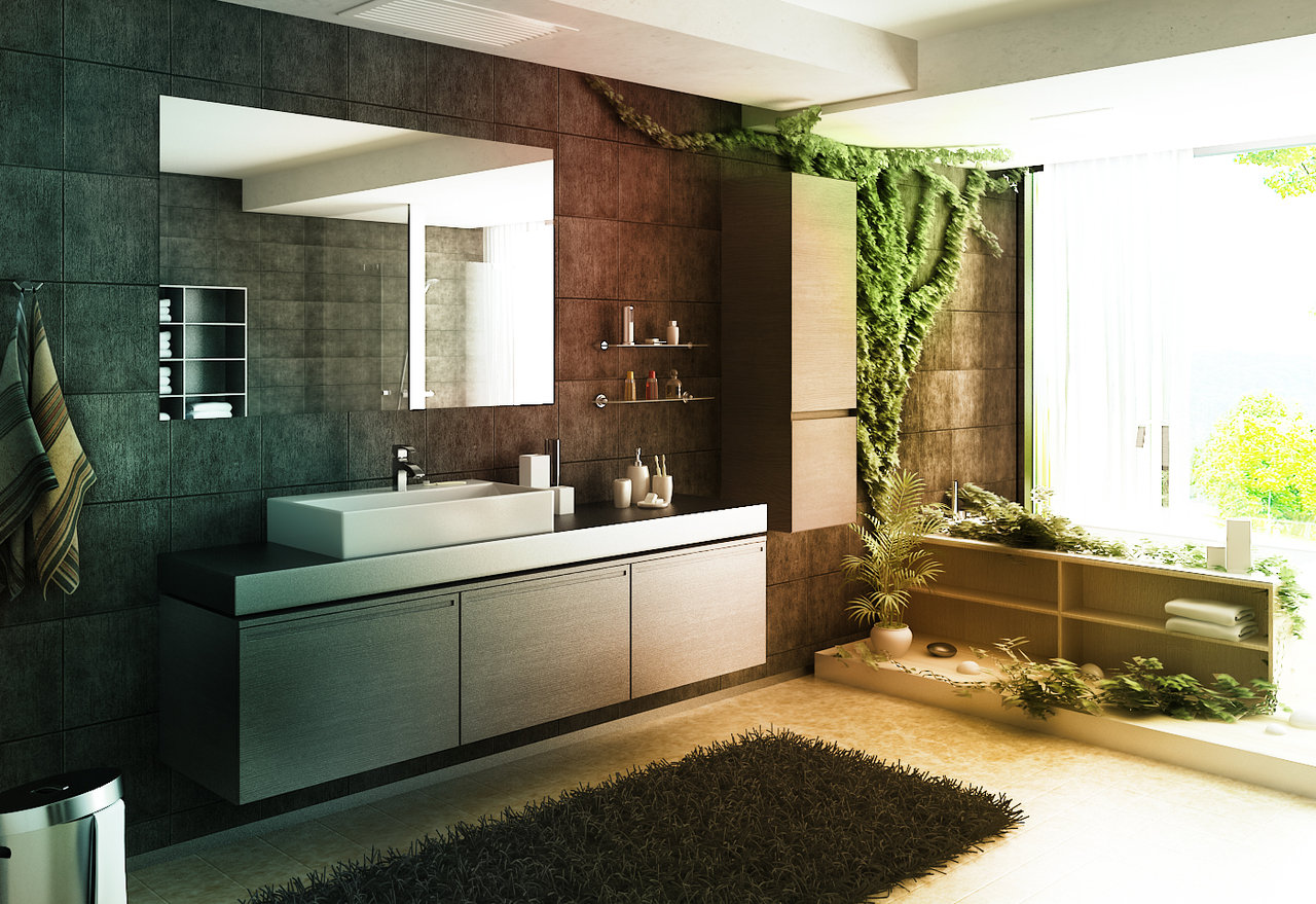 Bagno in stile jungle: spunti esotici e creativi