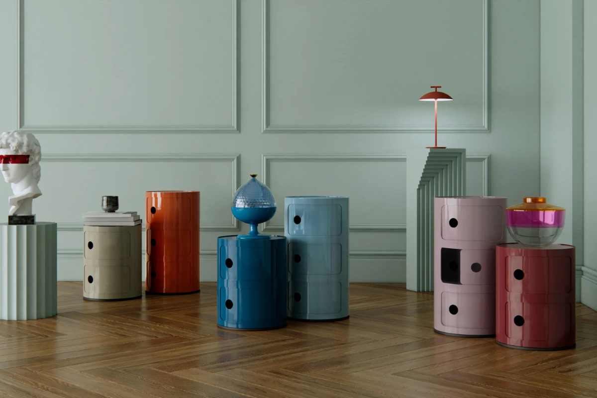 vari tipi di Mobili contenitori Kartell di diversi colori