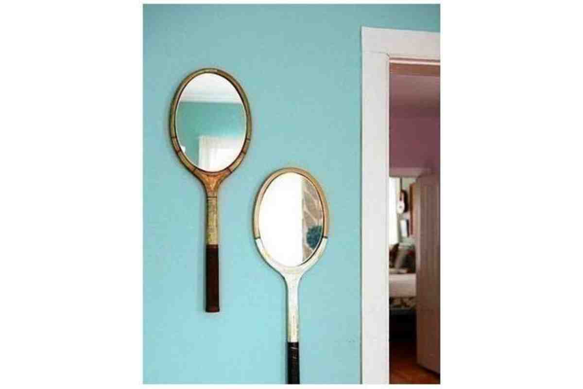 Specchi con racchette da tennis