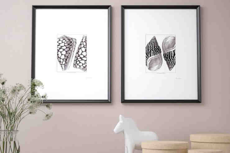 Bild poster ikea per decorare casa con conchiglie