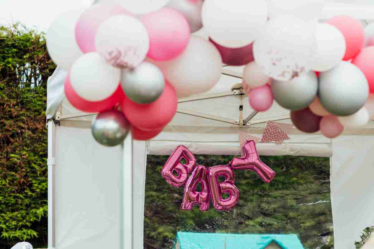 Palloncini colorati per il baby shower