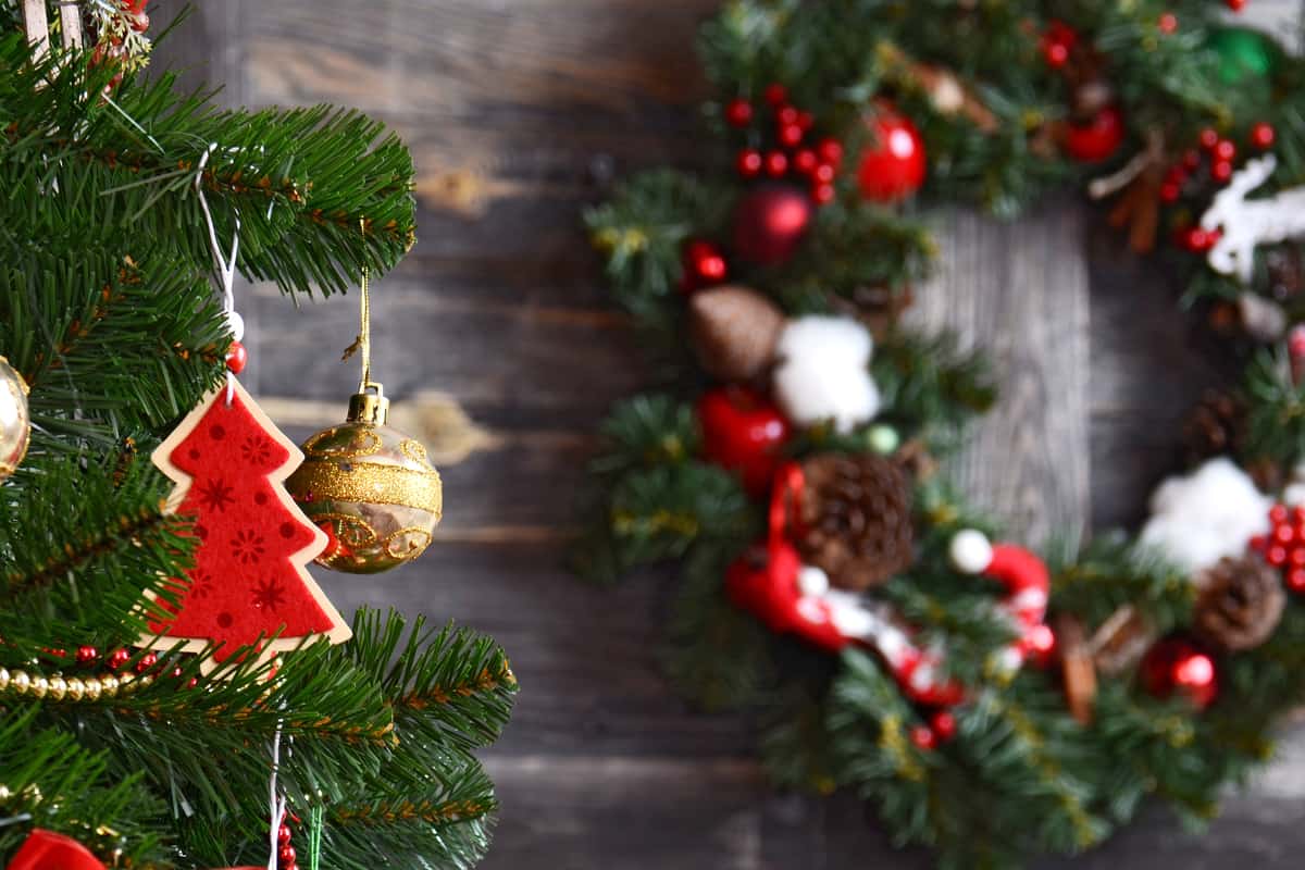 addobbi albero di Natale stile country