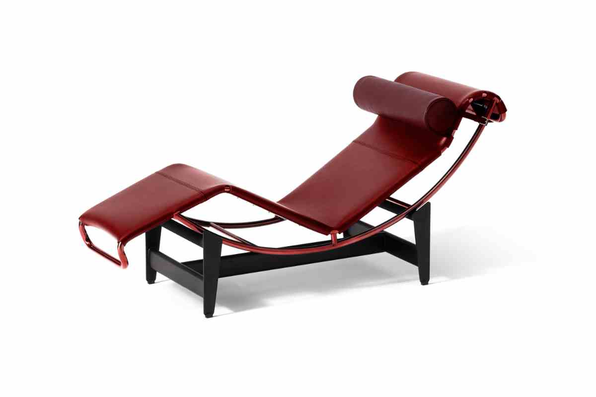 Chaise longue à reglage continu Cassina