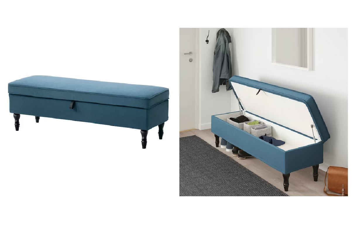 Greendale Home Fashions 18 In. X 18 In. Denim Square Outdoor Seat Cushion 2 Pack Op1100s2 Denim