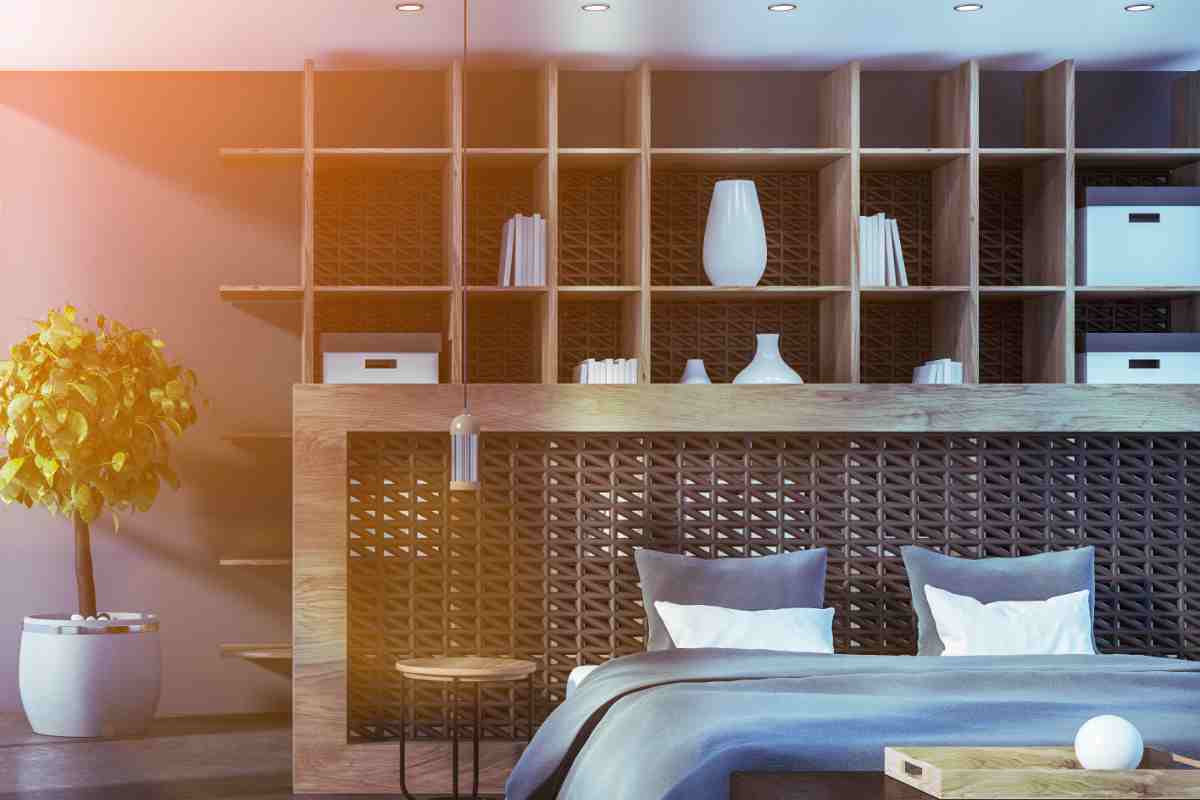 Libreria in camera da letto