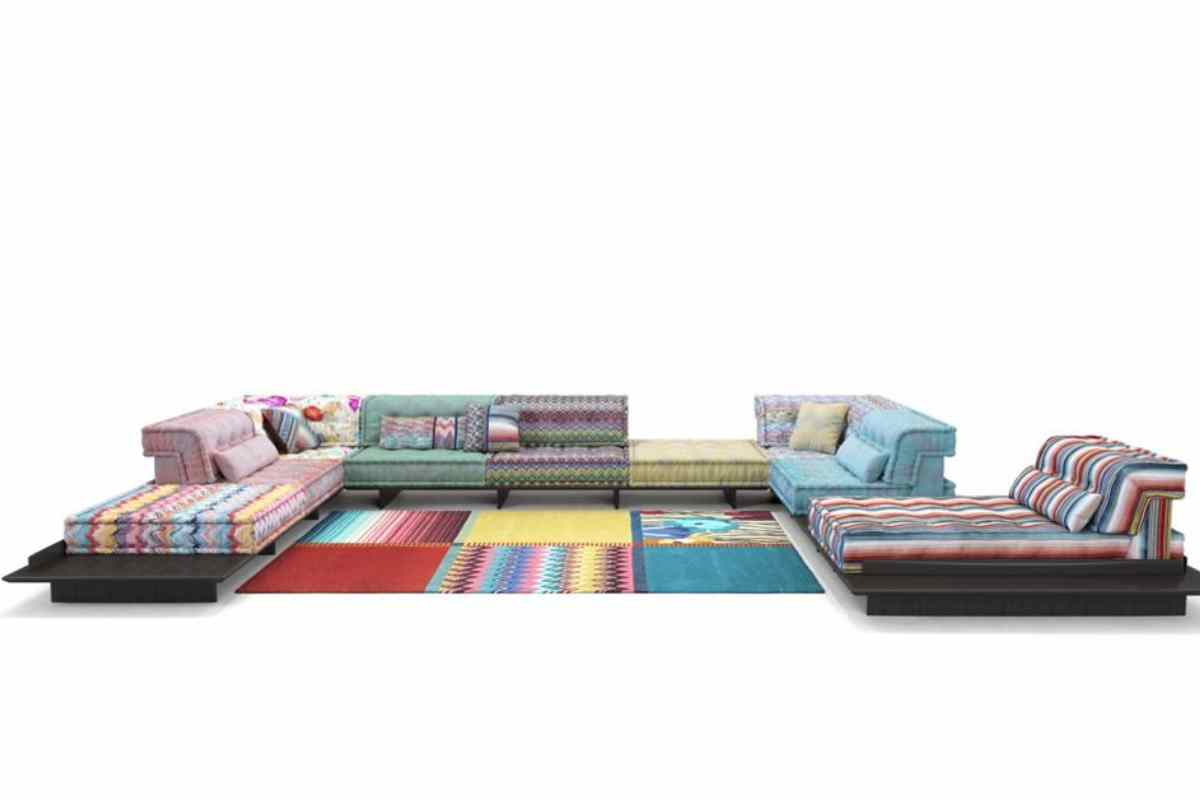 Divano Mah Jong Roche Bobois con tessuti Missoni