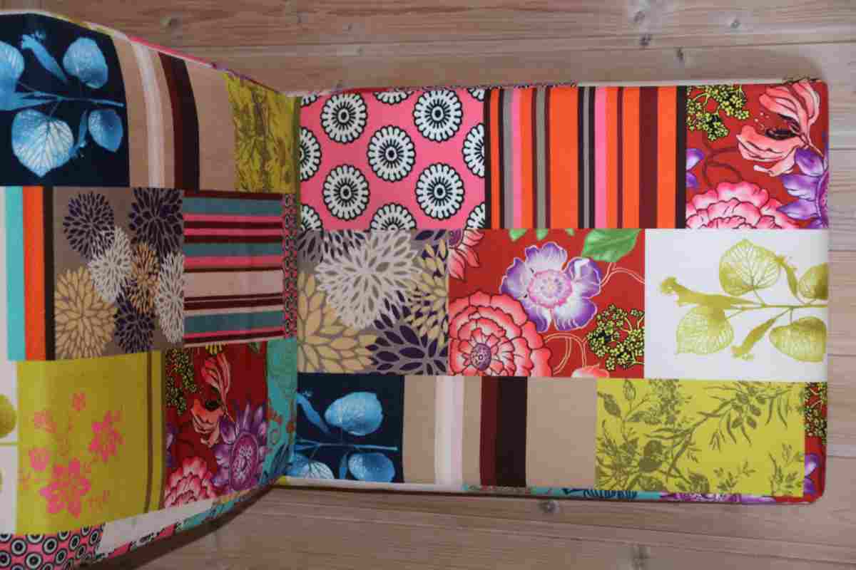 poltrona da pavimento stile patchwork