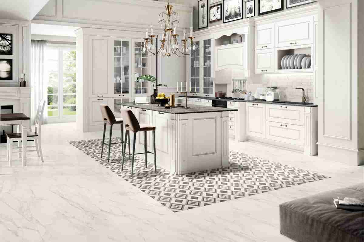 Cementine Trumarmi nella zona isola in cucina
