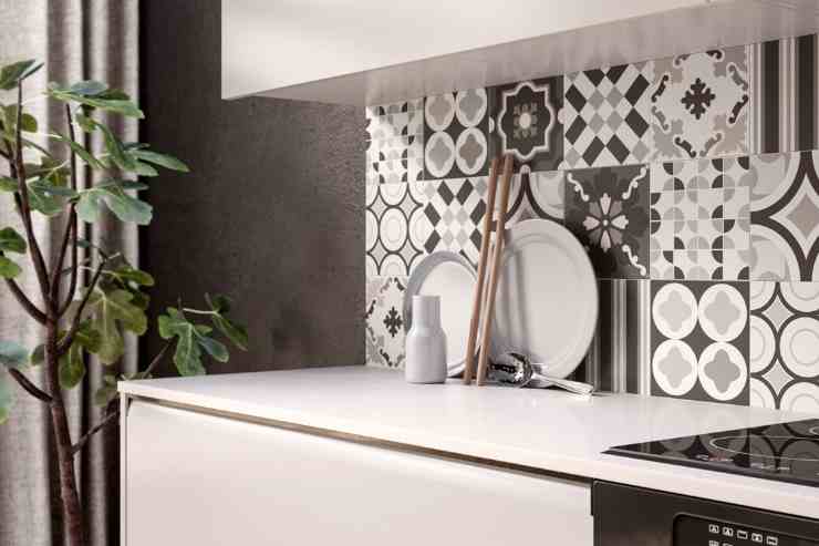 Cementine paraschizzi in cucina Ceramiche Sant'Agostino