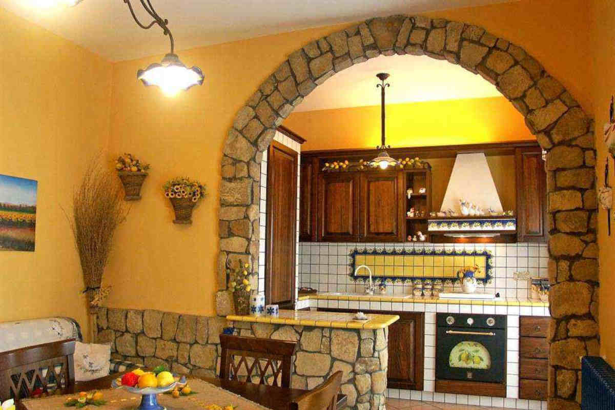 cucina in muratura classica