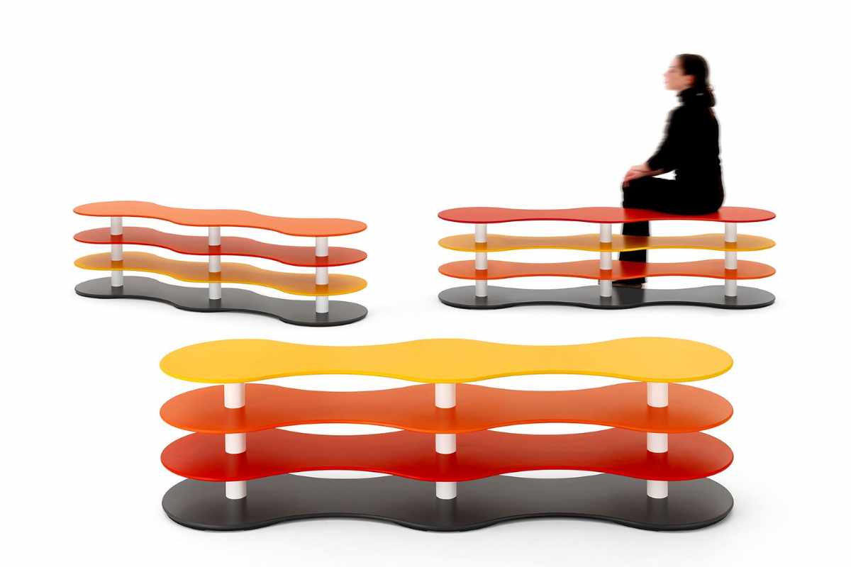 Panche Pancake VittEr Design colorate e sinuose
