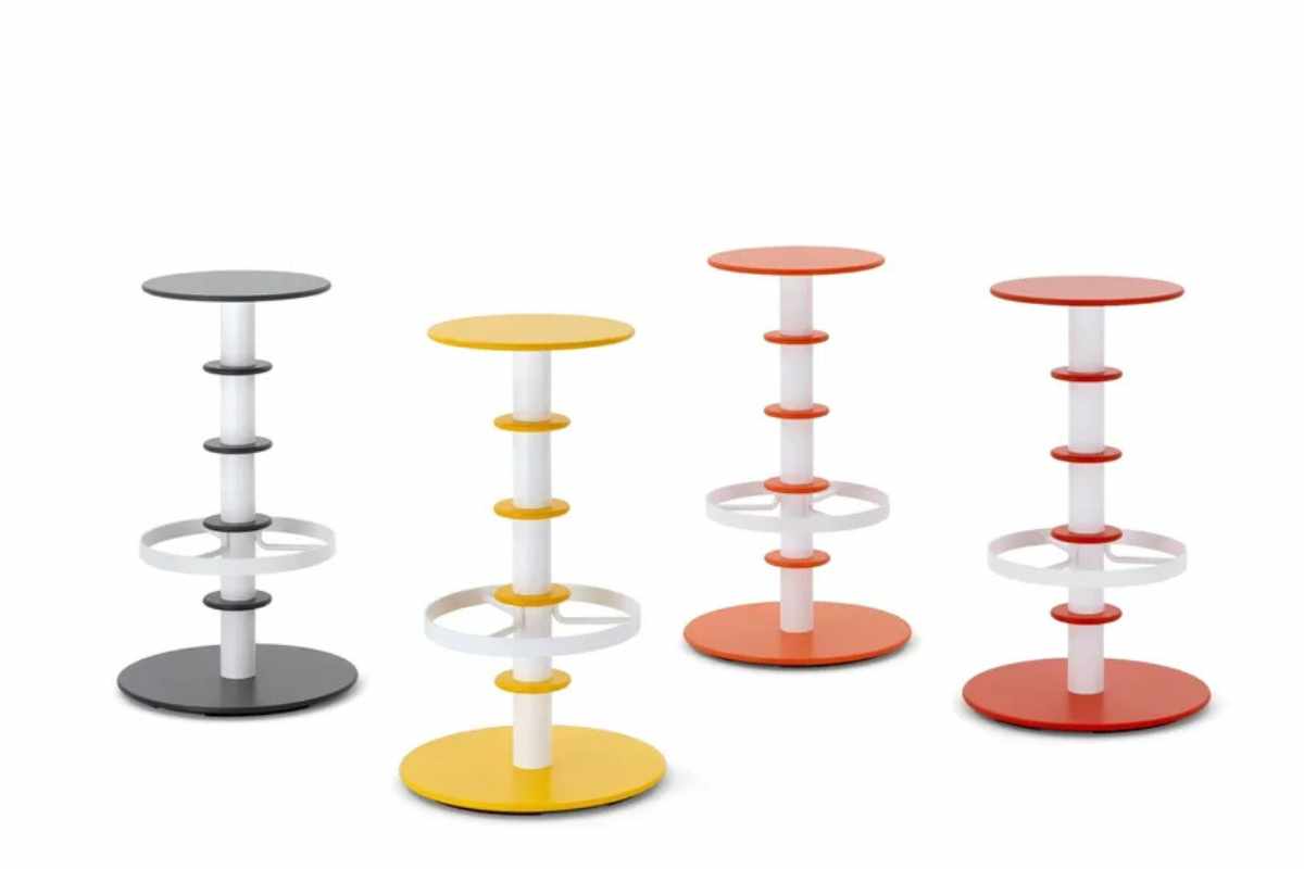 Sgabelli Pop VittEr Design con base e seduta colorate
