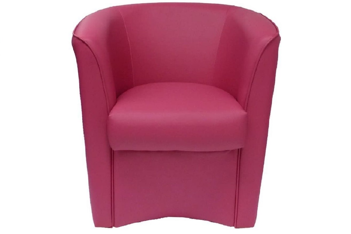 poltrona design colore magenta