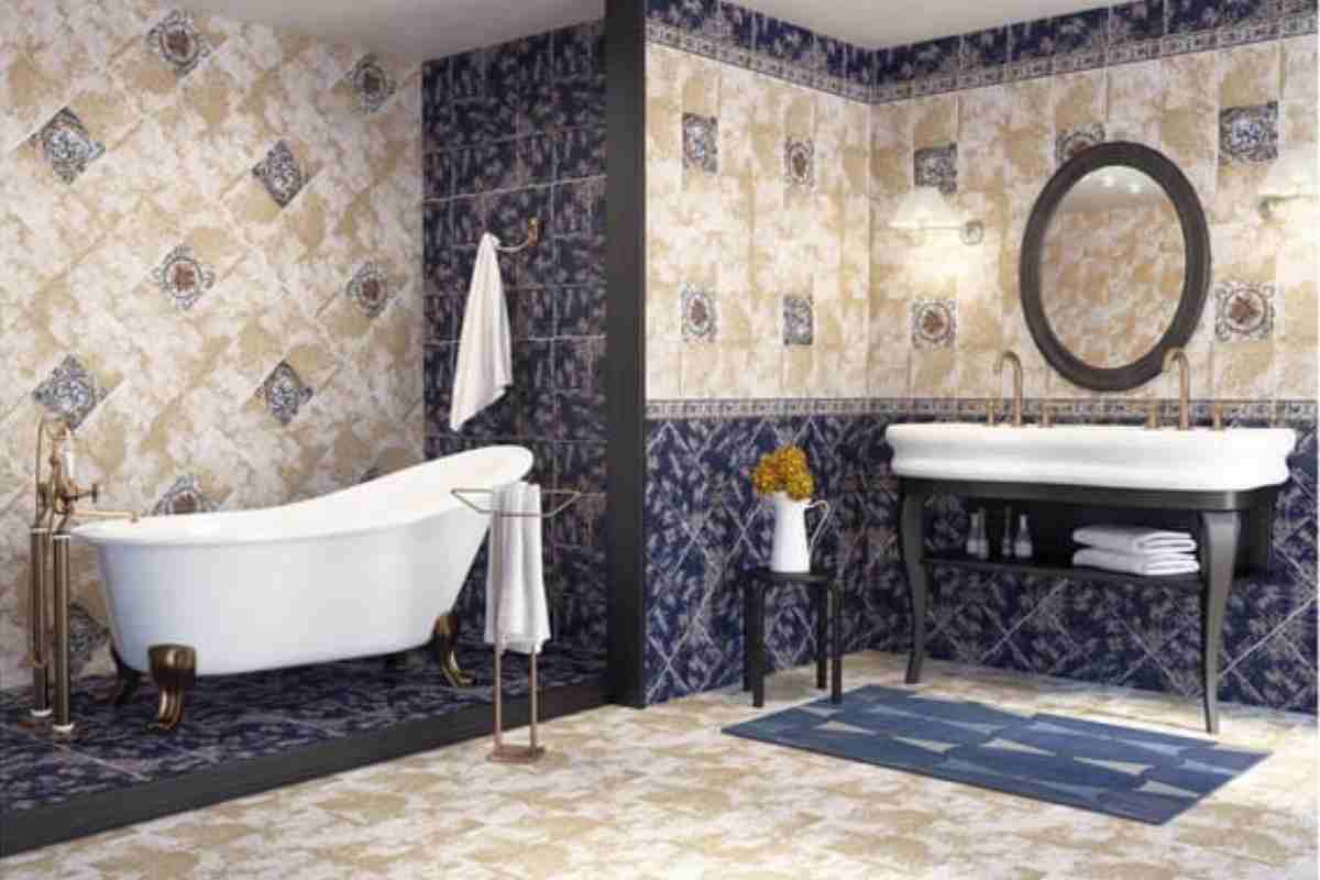 Piastrelle Provence Leroy Merlin per il bagno classico
