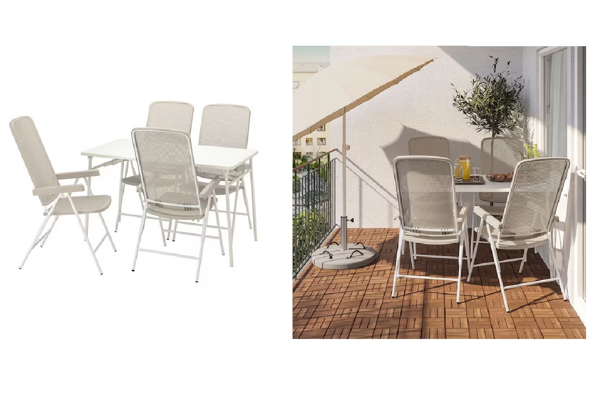 set tavolo e 4 sedie da giardino Ikea torparo fine serie luglio