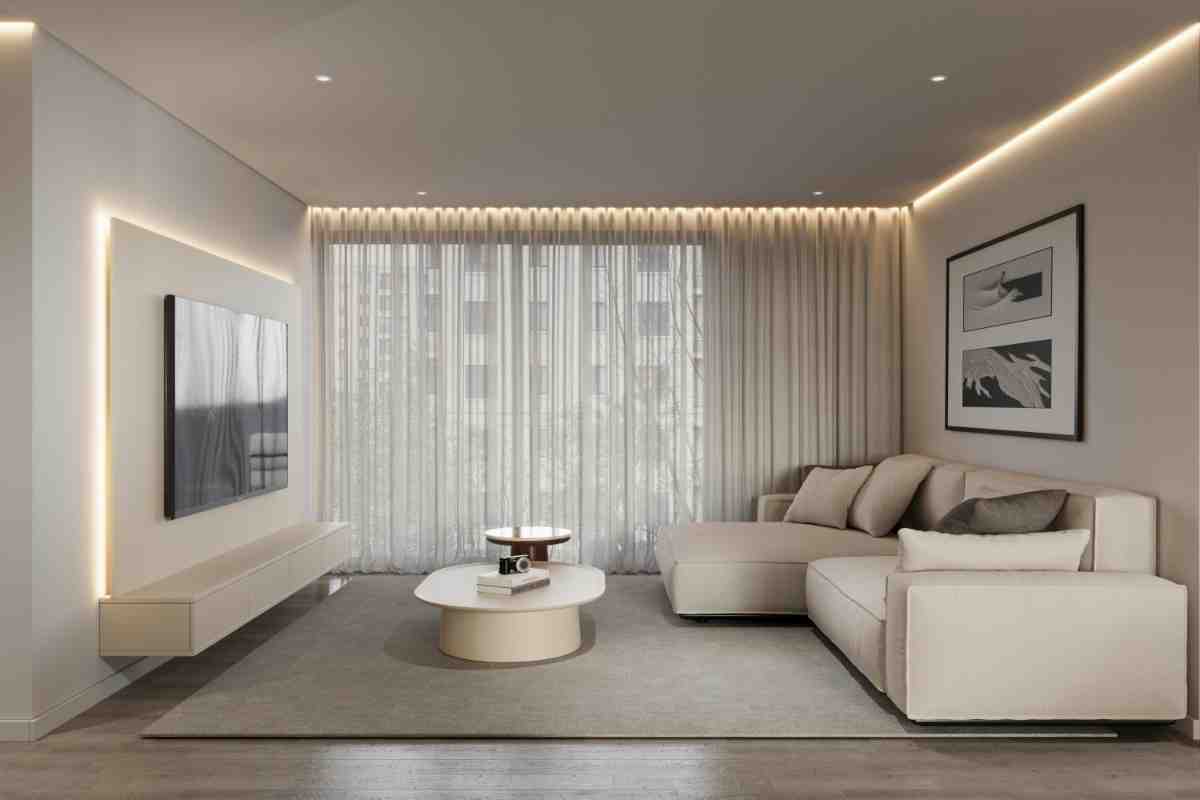 soggiorno con LED
