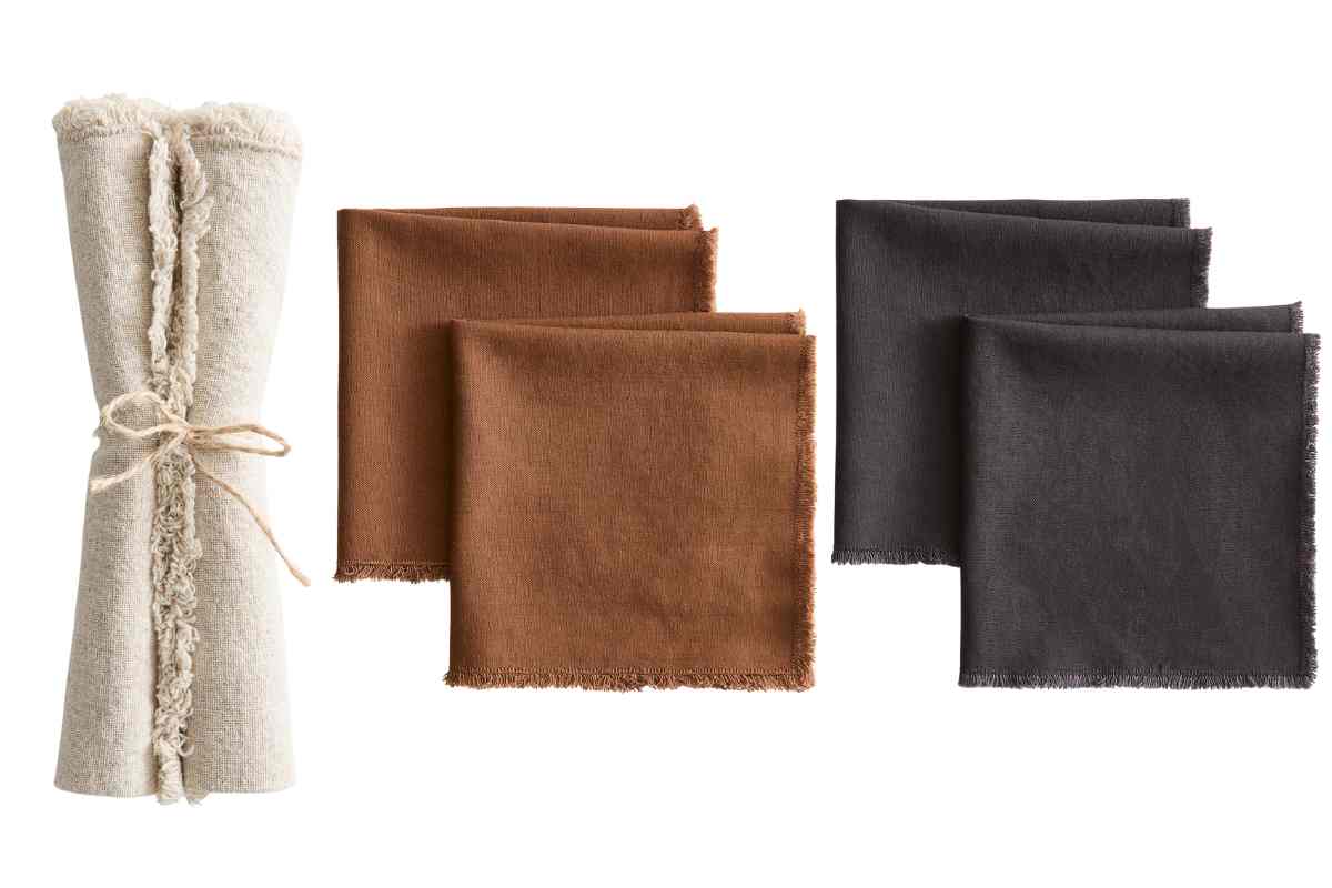 Tovaglioli misto lino H&M Home tra i migliori prodotti per la tavola