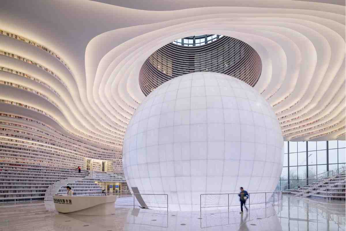 Tianjin Binhai libreria di design più grande al mondo