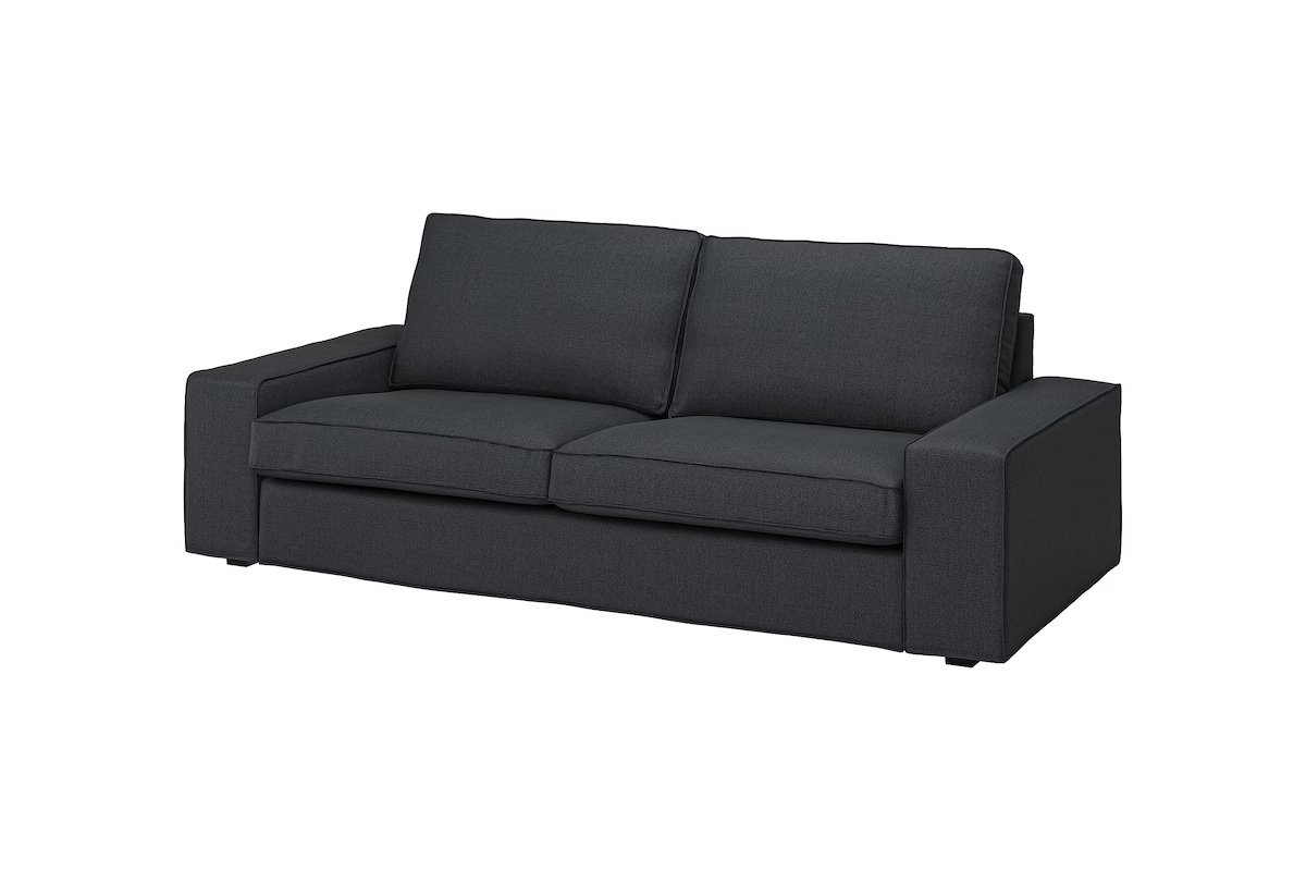 KIVIK divano a 3 posti con chaise-longue, Tallmyra verde chiaro - IKEA  Italia