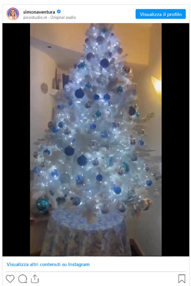 albero natale blu di simona ventura 