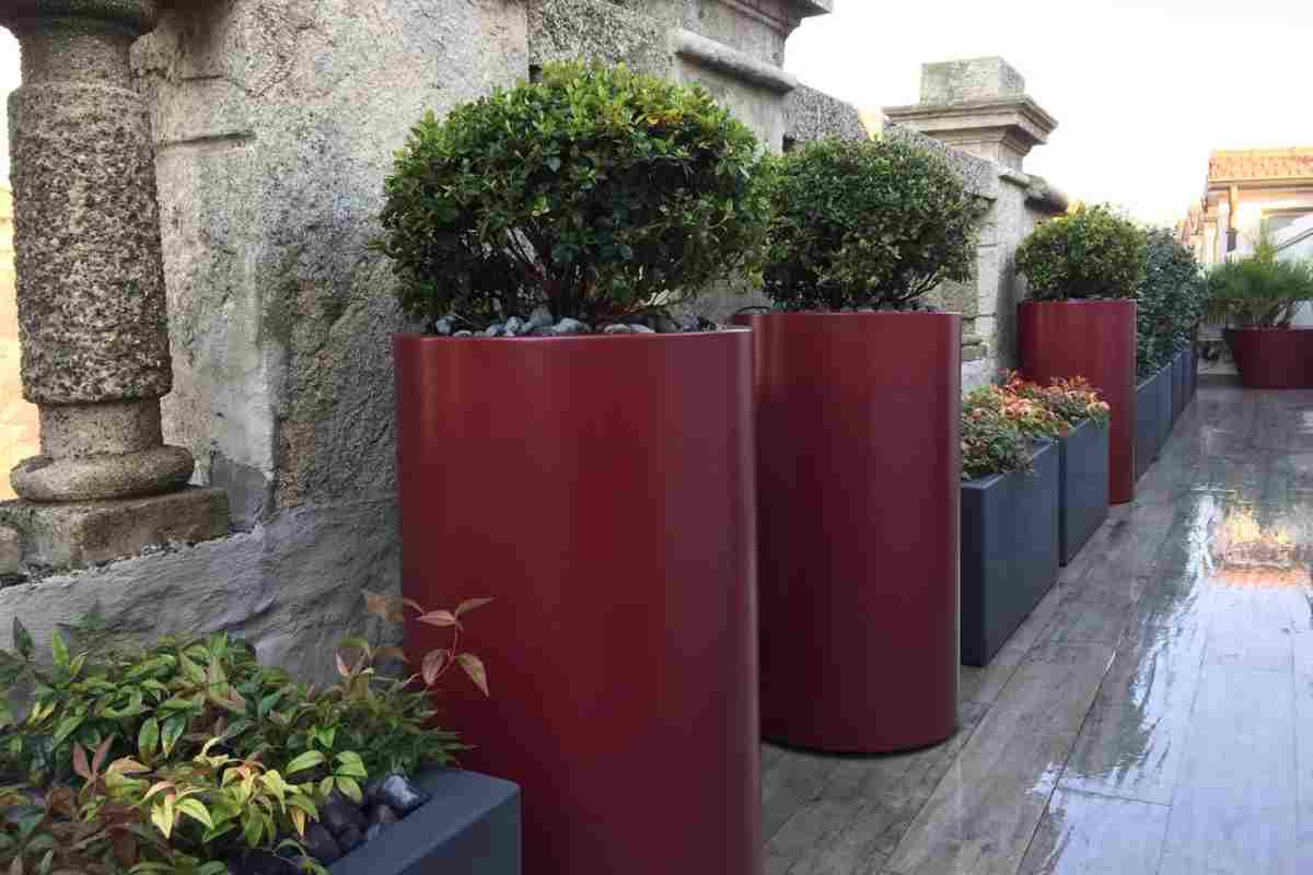 Fioriere in metallo su misura Martin Design