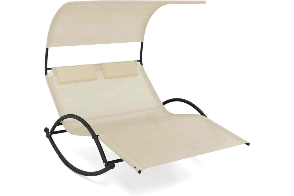 Lettino dondolo da giardino COSTWAY