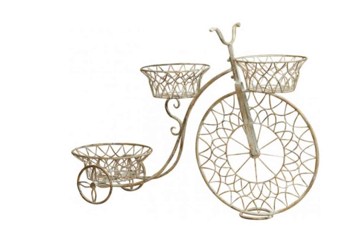 bici portafiori giardino shabby chic