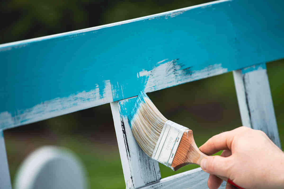 come rinnovare mobile da giardino chalk paint