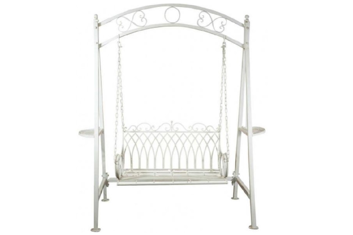 dondolo giardino ferro battuto shabby chic