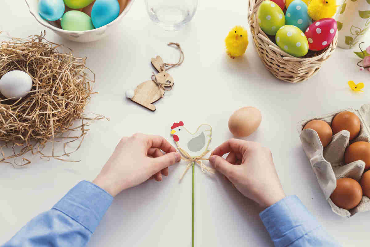 segnaposto pasquali fai da te in carta